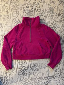 Lululemon Scuba Oversized Half-Zip XS/S - Pink