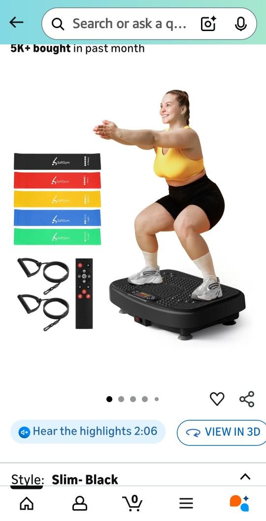 SoftGym VIBRATION PLATE EXERCISE MACHINE WITH REMOTE