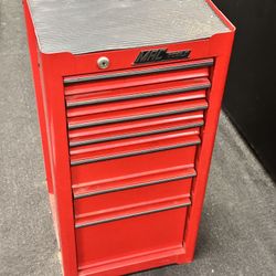 MAC TOOLS 7 Drawer Side Tool Box With Key Clean Condition