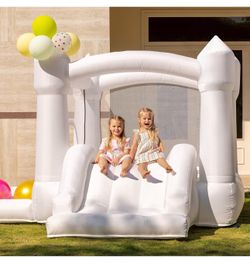 White Bounce House with Slide🔥🔥🔥🔥