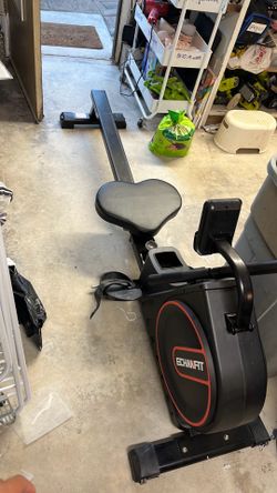 Foldable rower exercise machine