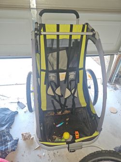 Double Child Bike Trailer Stroller