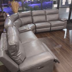 NEW AUTOMATIC RECLINING SECTIONAL SOFA SET 