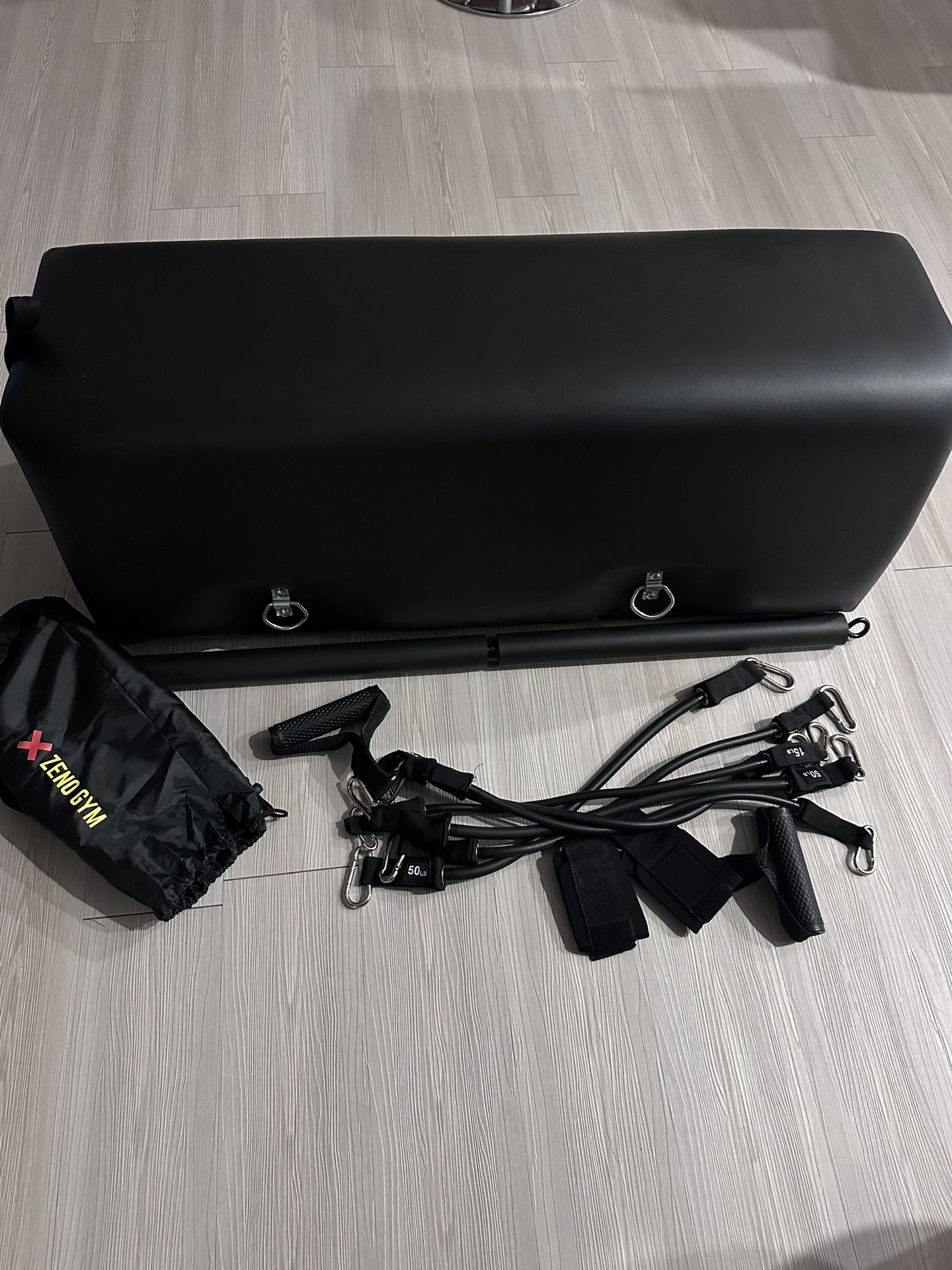 Zeno Gym Workout Bench With Resistance Bands And Attachements