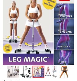 Leg Magic Home Exercise Machine Thigh Glider  Adductor 