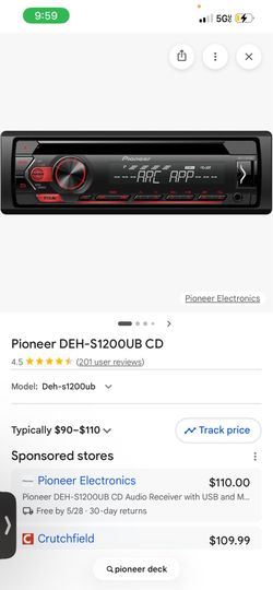 Pioneer deck  for car