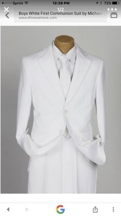 Micheal Kors white first communion suit