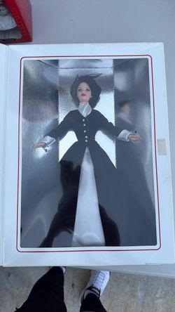 Collector Barbie Doll in Black and White Gown