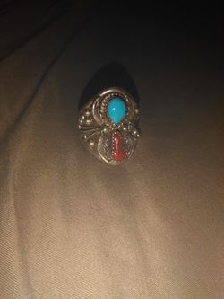 Mens silver ring