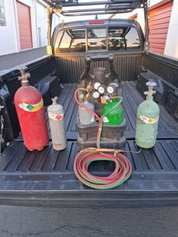 Torch and extra oxy acetylene and a nitro