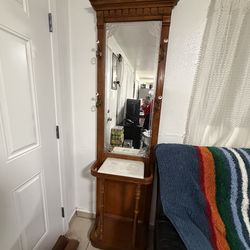 Antique Wood Umbrella Holder