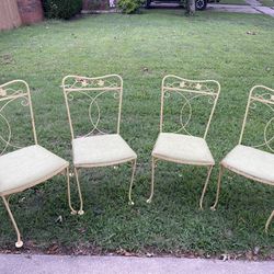 Lyon-Shaw Vintage Wrought Iron Patio Chairs