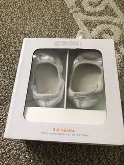 Gymboree Baby Silver Crib Shoe 