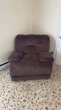 Brown Microfiber Recliner Chair