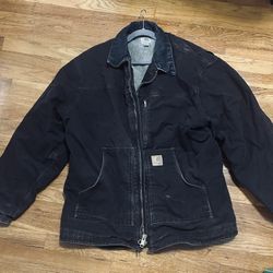 Vintage Carhartt C61 Sherpa Lined Work Jacket 2XL Tall Y2K 2000s Brown