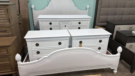 Tommy Bahama King Bedroom Set - Coastal White