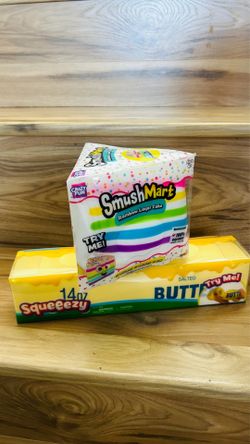 Viral butter and cake slice squishies
