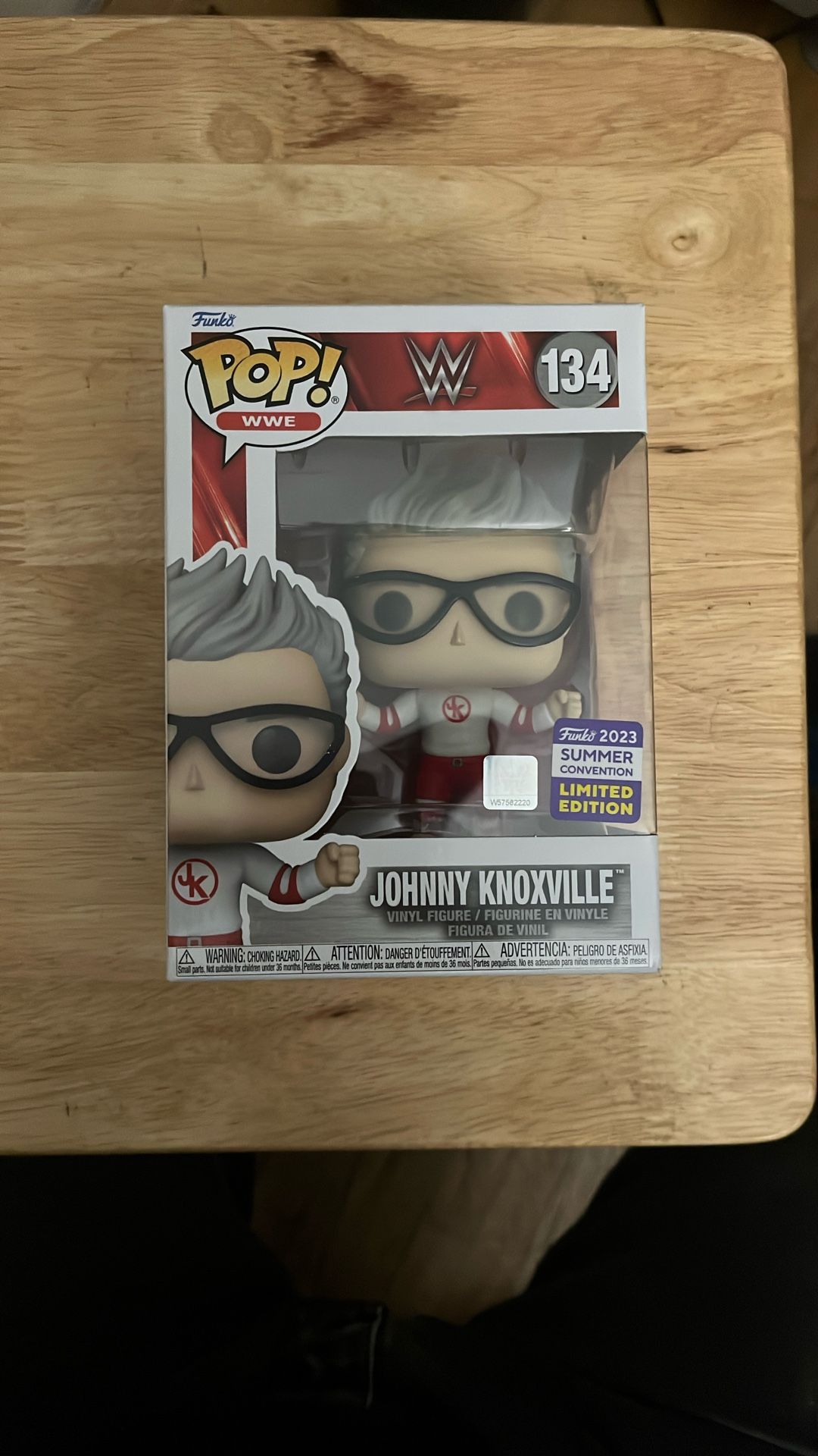 2023 Funko Pop WWE Johnny Knoxville #134 SDCC Exclusive Limited and HTF