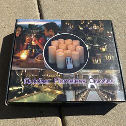 Outdoor Flameless Candle Set
