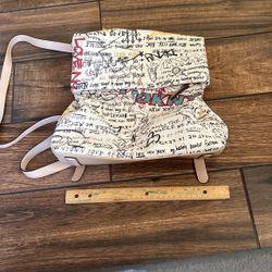 DKNY Graffiti Backpack Purse