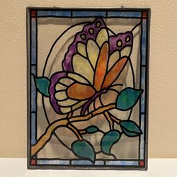 Stained Glass Butterfly Sun Catcher