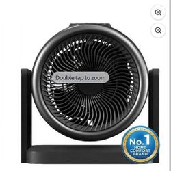 Midea Portable 2-in-1 Space Heater + Fan, MSH23FT3DSB, Black, 