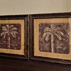 Two Palm Tree Wall Art for $50