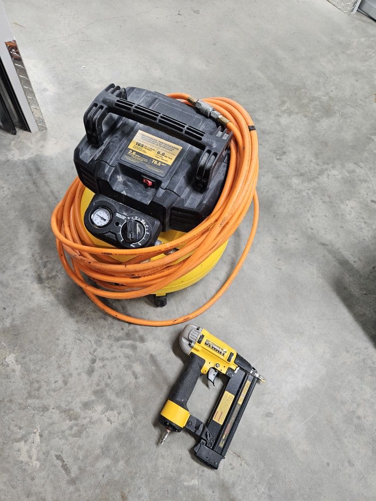 Dewalt Compressor , Nail Gun