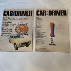 Car And Driver Magazines 1970 Issues