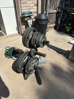 Fitness gear weights and stand