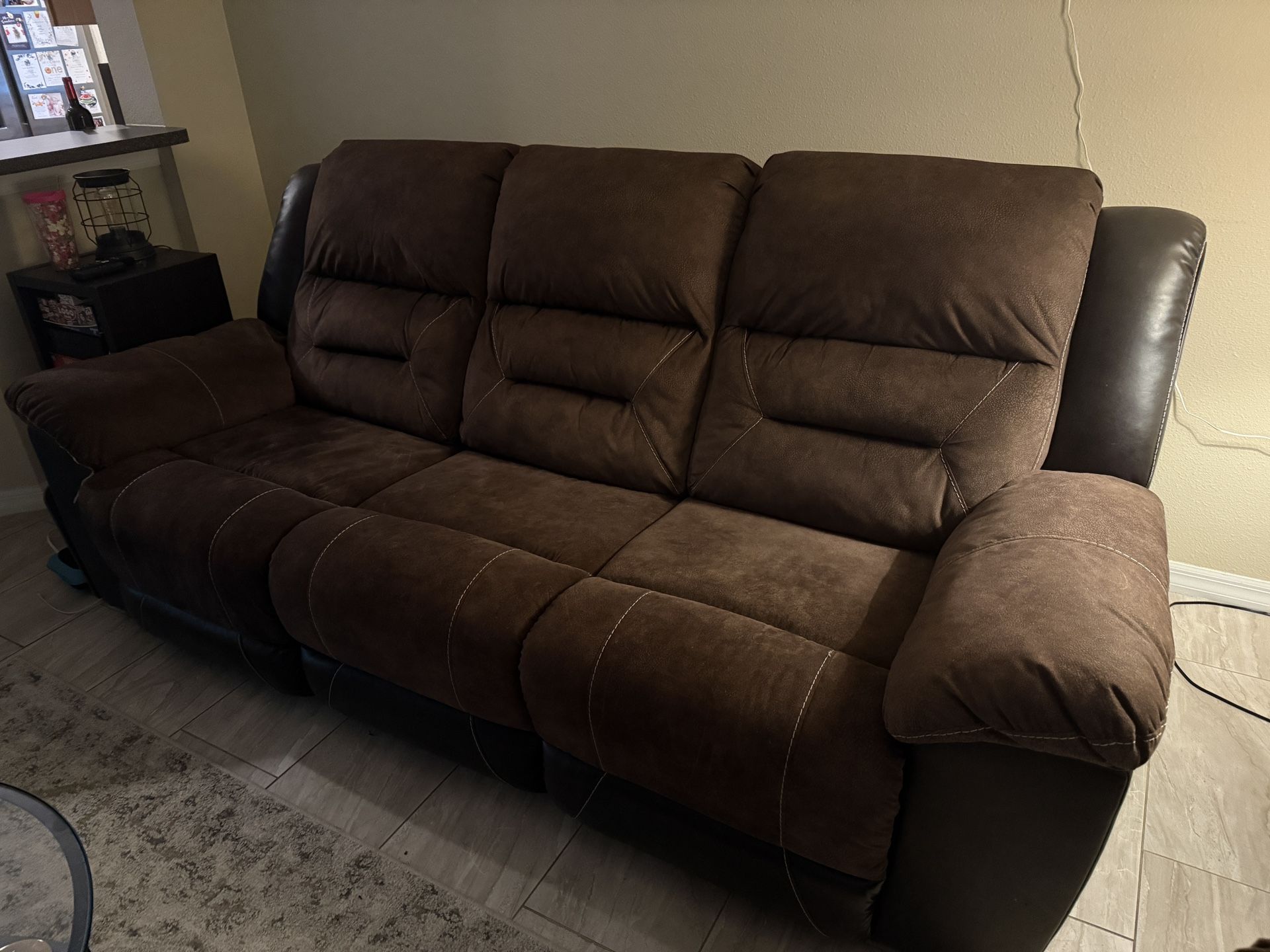 Earhart Manual Reclining Sofa, Loveseat