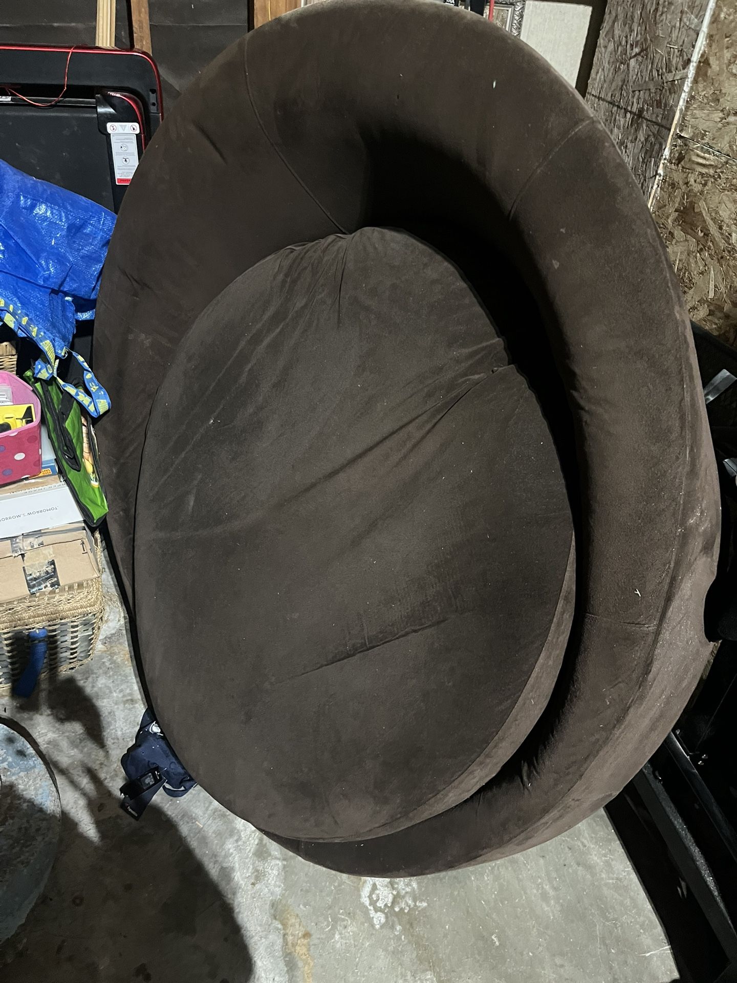 Oversized Circle Swivel Chair