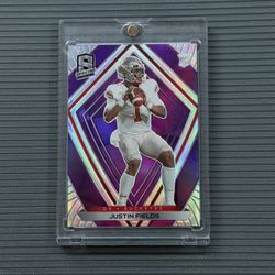 Justin Fields Purple Prizm Rookie Card /49