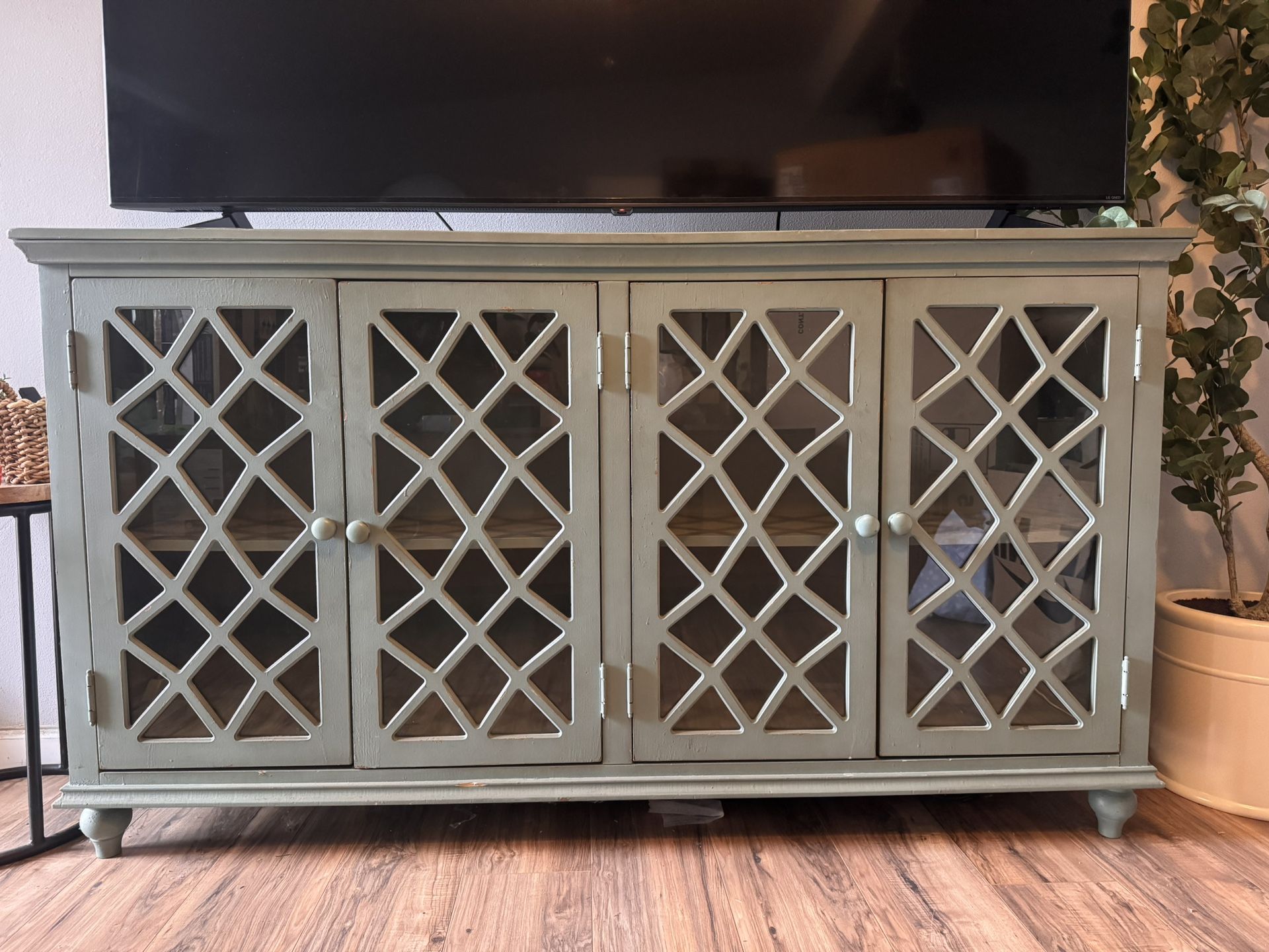 Accent Cabinet with Mirrored Glass