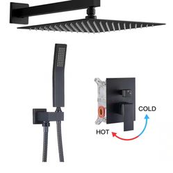 Dual Shower Head Black