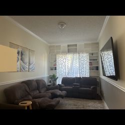 Recliner Couch Set (Sofa + Loveseat)