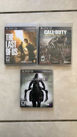 PS3 Games The Last Of Us, Mafia 2, Call Of Duty Advanced Warfare, Darksiders 2