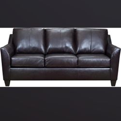 LANE HOME FURNISHINGS SOFA SOFT TOUCH GENUINE LEATHER 