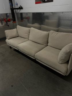 Burrow Beige Fabric Sofa