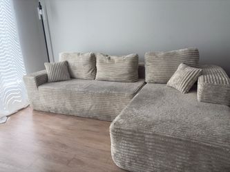 Corduroy Sectional Couch, Living Room Sofa Sectional Couch