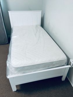 New twin bed and mattress