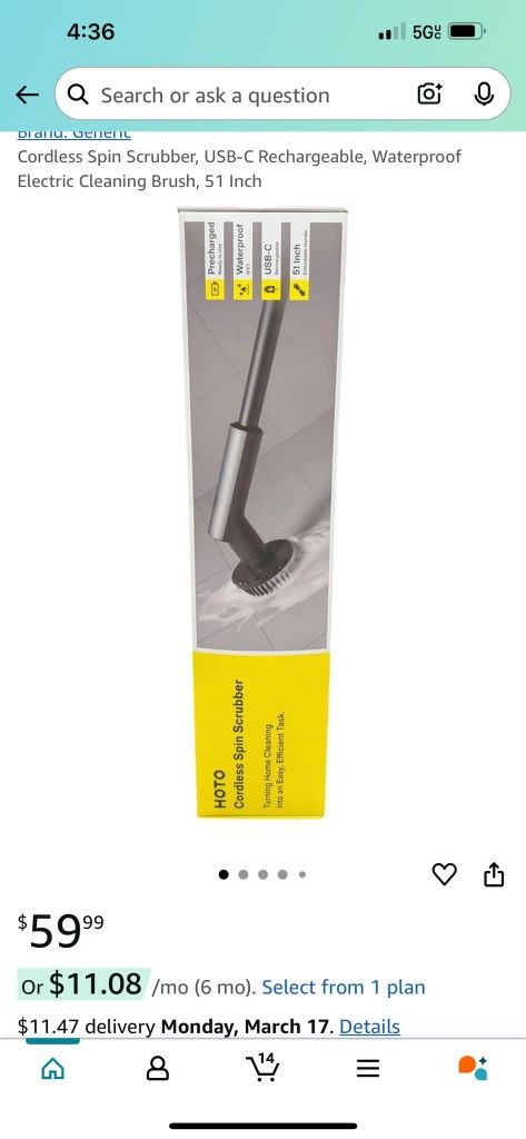 HOTO CORDLESS SPIN SCRUBBER