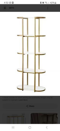 Brass Bookcase