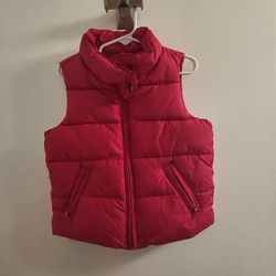 Gap Puffer Vest In Fushia - Kid's XS