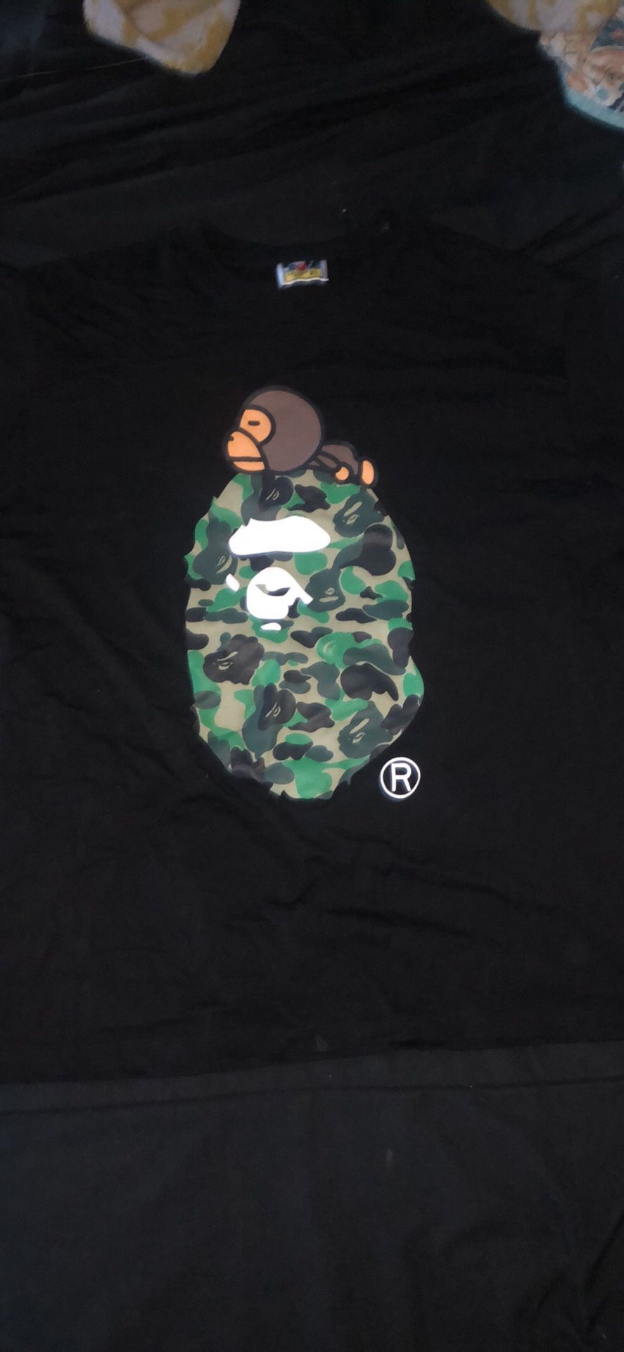 BAPE ABC Milo on Big Ape Tee Black/Green