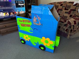 Scooby Doo Halloween Mystery Van Wearable Costume Custom Made Cardboard