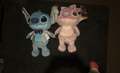 Stitch & Angel plushies