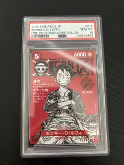 Luffy Magazine PSA 10 Promo