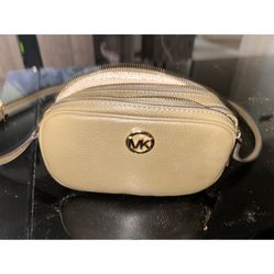 MK Double Zipper Olive Green Purse