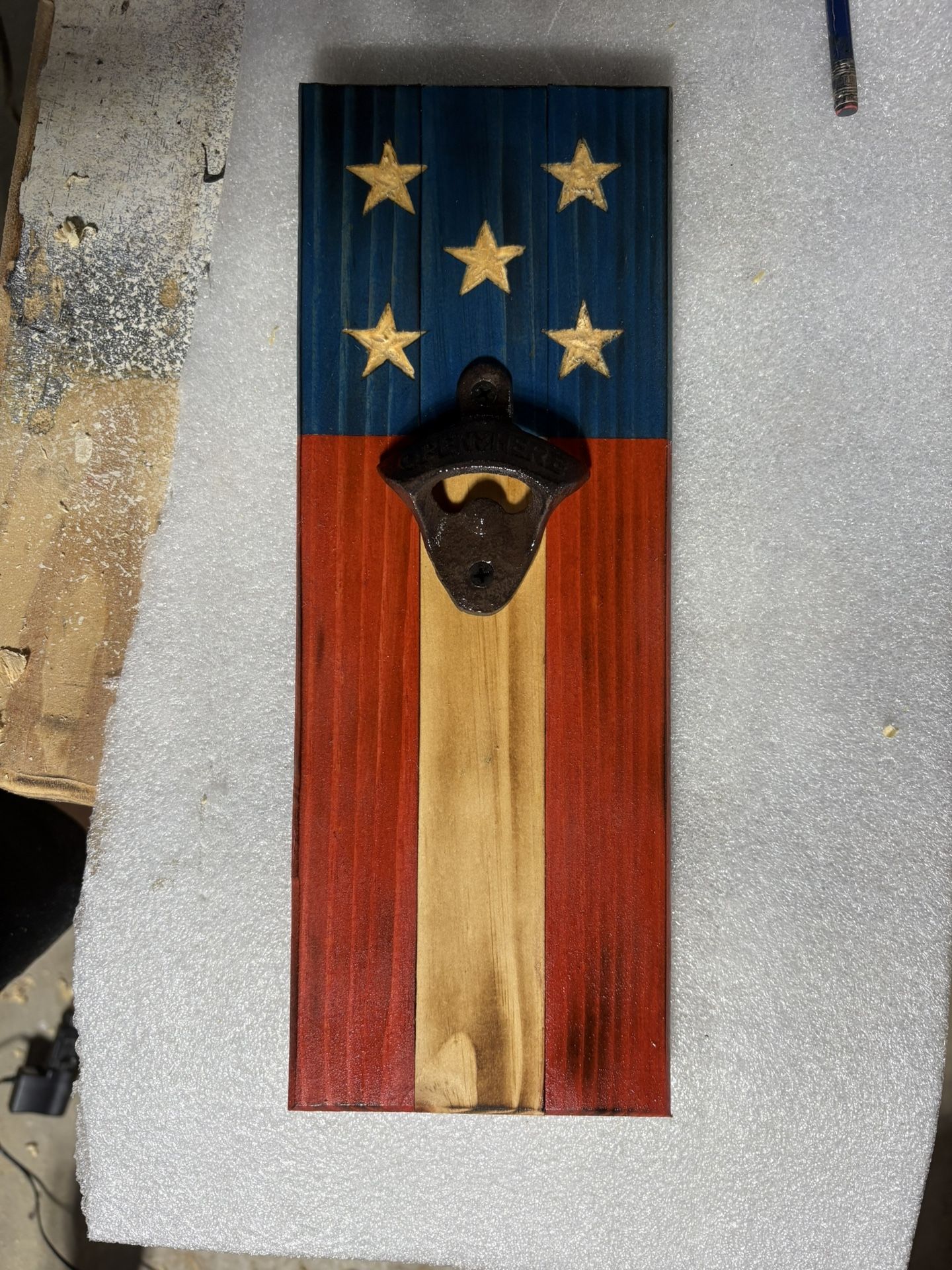 Handmade Bottle Opener With Hidden Magnet